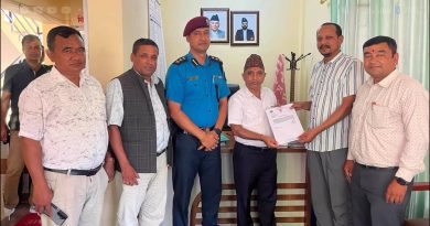 तनहुँको शुक्लागण्डकी–१० साँखेमा प्रहरी चौकी स्थापना गर्न माग गर्दै ध्यानाकर्षण