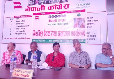 नेपाली कांग्रेस व्यास नगर समितिको नियमित बैठक तथा छलफल